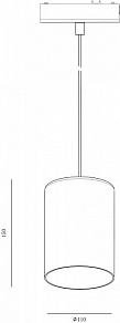 Подвесной светильник SWG PRO SLIM P-SLIM-150GLWH-6-CCT