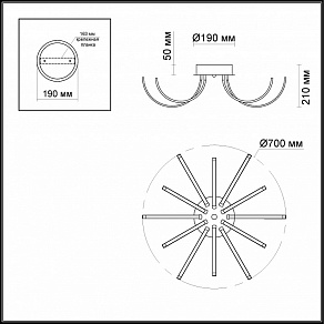 Накладной светильник Odeon Light Gia 4027/96CL