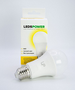 Лампа светодиодная LEDS POWER A60 E27 15Вт 3000K 006642