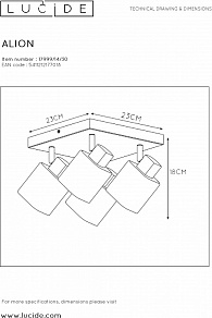 Спот Lucide Alion 17999/14/30