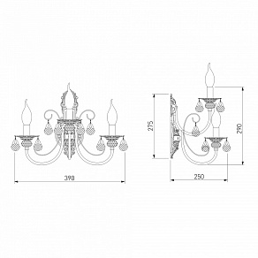 Бра Eurosvet Alda 3305/3