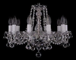 Подвесная люстра Bohemia Ivele Crystal 1402 1402/10/160/Ni/Balls