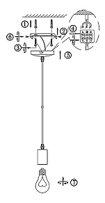Подвесной светильник Globo Noel A13