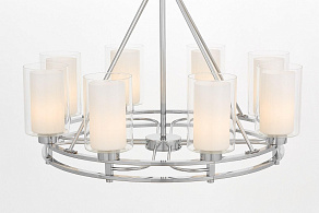 Подвесная люстра LUMINA DECO Marietta LDP 8025-8 CHR+WT