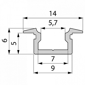 Профиль накладной Deko-Light ET-01-05 975083