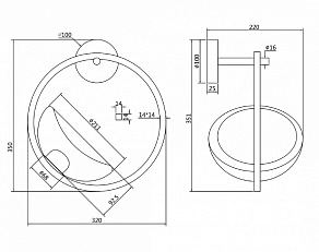 Бра Maytoni Lunare MOD327WL-L5BS3K