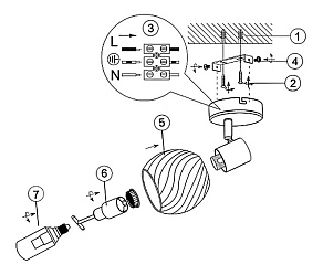 Спот Globo Becky 54644-1