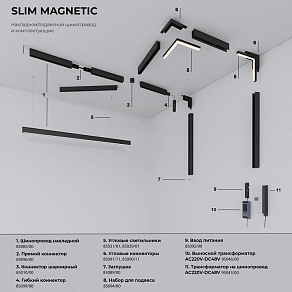 Встраиваемый светильник Elektrostandard Slim Magnetic a067372
