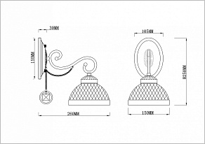 Бра Rivoli Cofanetto A1 AB Б0037729