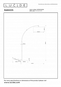 Торшер Lucide Rankos 05747/81/30