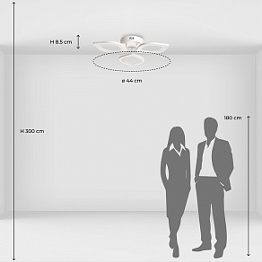 Потолочная люстра De City Мадлен 15 424018203