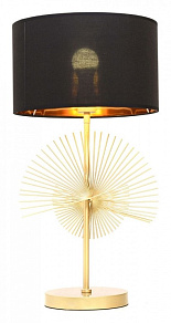 Настольная лампа декоративная LUMINA DECO Fabi LDT 5534 GD+BK