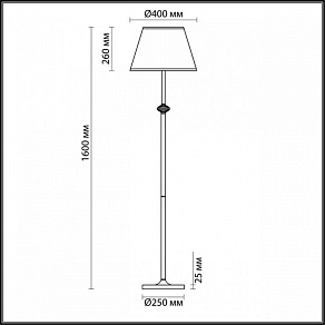Торшер Lumion Blanche 3686/1F