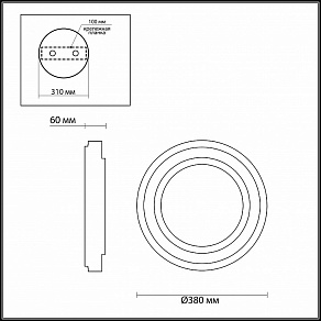 Накладной светильник Odeon Light Selena 4627/48CL