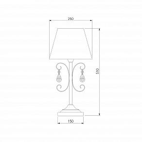 Настольная лампа декоративная Eurosvet Liona 01051/1 серебро