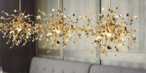 Подвесная люстра Imperiumloft Tezani Argent Gold 40.2059