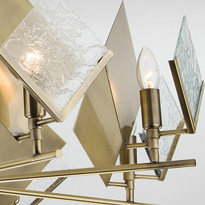 Подвесная люстра Eurosvet Rombo 60110/8 античная бронза