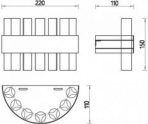 Накладной светильник Favourite Placerat 4012-1W