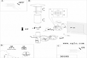 Светильник на штанге Eglo Lisio 30185
