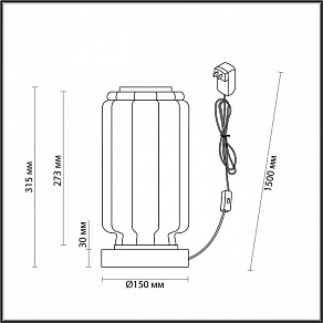 Настольная лампа декоративная Odeon Light Jam 5408/10TL