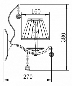 Бра Maytoni Selena ARM700-01-G