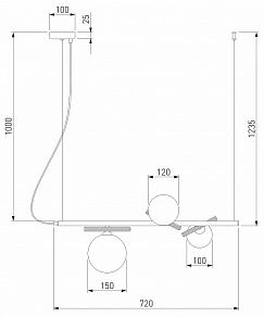 Подвесной светильник Eurosvet Salut a062095