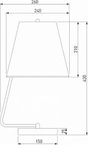 Настольная лампа декоративная Eurosvet Amaretto 01165/1 хром