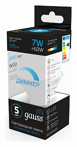 Лампа светодиодная Gauss  E14 7Вт 6500K 105101307-D