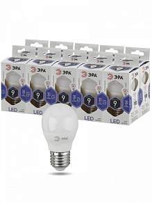 Лампа светодиодная Эра Стандарт E27 9Вт 6000K LED P45-9W-860-E27