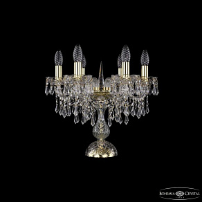 Настольная лампа декоративная Bohemia Ivele Crystal 1403 1403L/6/141-39 G