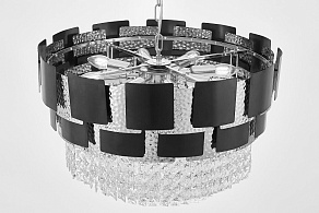 Подвесная люстра LUMINA DECO MOLINA LDP 7045-600 BK+CHR