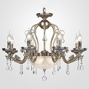 Подвесная люстра Eurosvet Venezuela 22585/8+3 античная бронза