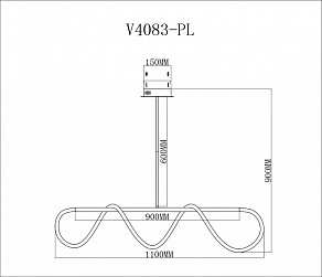 Светильник на штанге Moderli TRUE V4083-PL