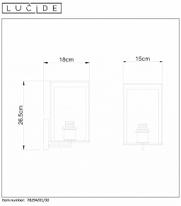 Бра Lucide Dounia 78294/01/30