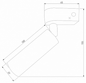 Бра Eurosvet Pitch 20143/1 LED жемчуг черный