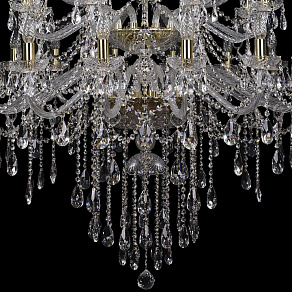 Подвесная люстра Bohemia Ivele Crystal 1415 1415/16+8+4/400/XL-185/2d/G