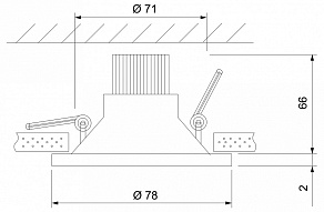 Встраиваемый светильник Elektrostandard 15266/LED 15266/LED
