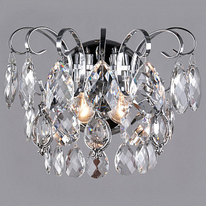 Накладной светильник Eurosvet Crystal 10081/2 хром/прозрачный хрусталь Strotskis