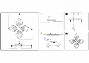 Потолочная люстра Ambrella FA FA4281