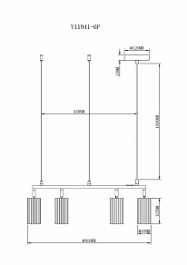 Подвесная люстра Moderli Cora V11941-6P