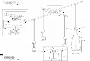 Подвесной светильник Eglo Pinto Nero 90306