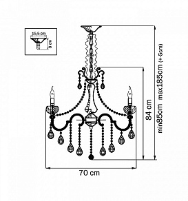 Подвесная люстра Osgona Montare 787082
