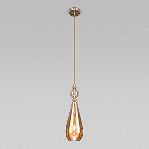 Подвесной светильник Eurosvet Ilario 50202/1 янтарный