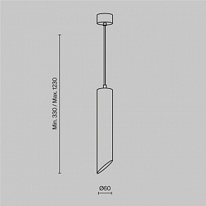Подвесной светильник Maytoni Lipari P044PL-01-30GU10-B