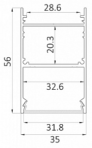 Накладной светильник 6063 LINE 3556 0412646
