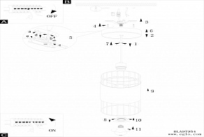 Подвесной светильник Eglo ПРОМО Norumbega 97954