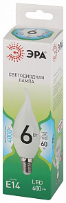 Лампа светодиодная Эра Green Line E14 6Вт 4000K LED BXS-6W-840-E14 GL