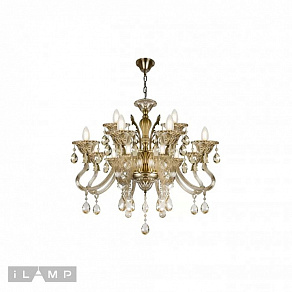 Подвесная люстра iLamp Asia 61082-8+4 BR