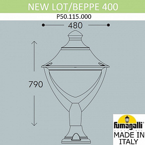 Наземный низкий светильник Fumagalli Beppe P50.115.000.LXH27