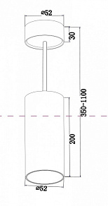 Подвесной светильник Maytoni FOCUS LED P071PL-L12B4K